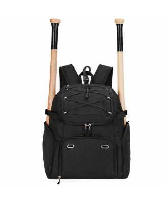 Baseball Bat Backpack with Padded Straps and Multiple Pockets