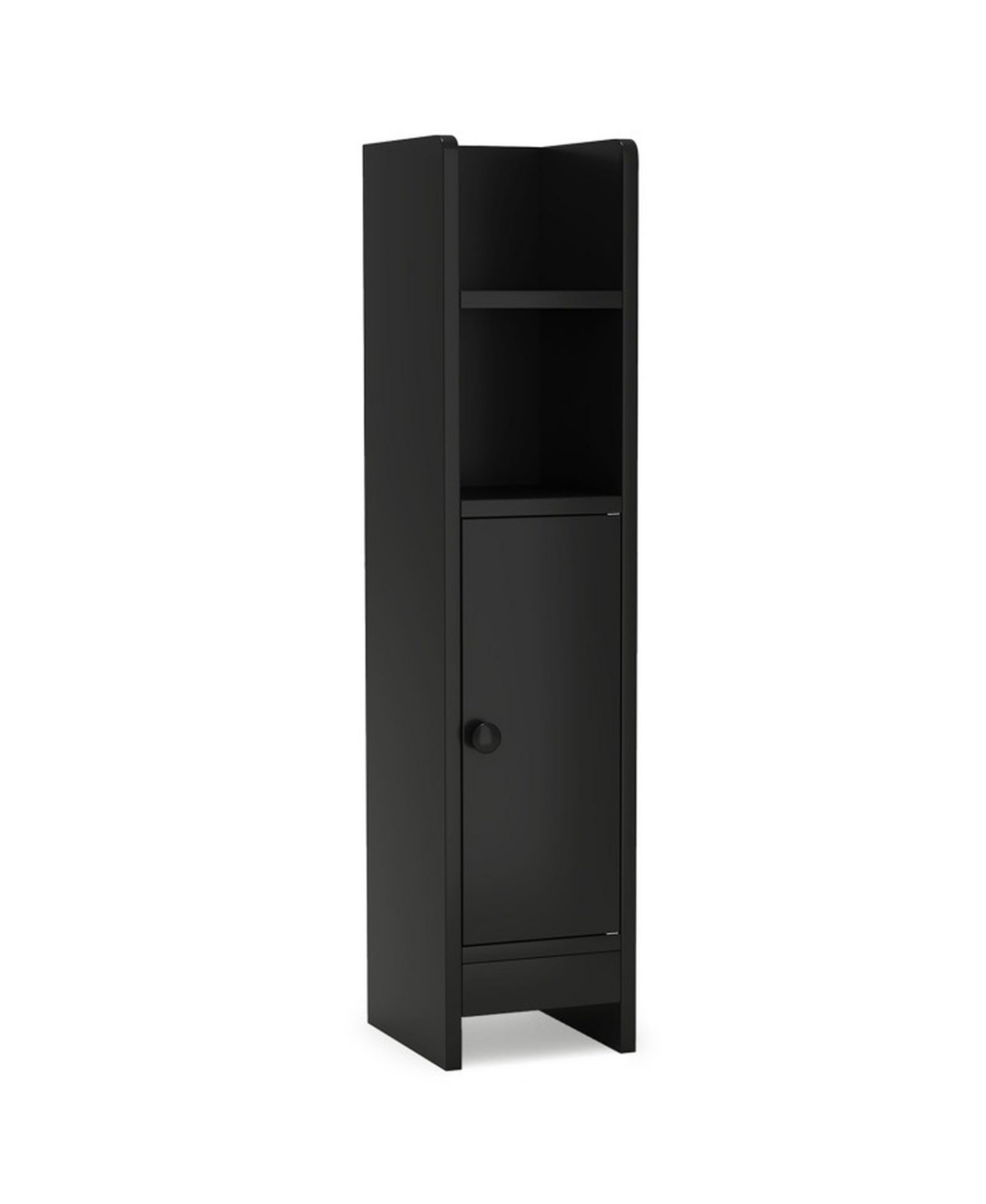 Hongge Slim Corner Bathroom Cabinet with Door and 3-Tier Adjustable Shelf