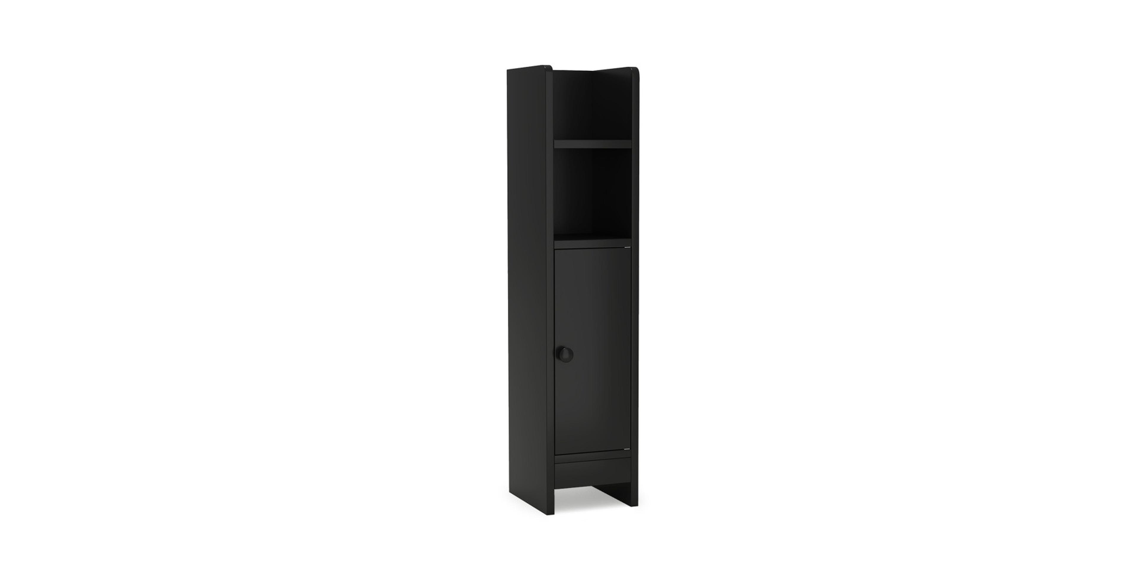 Hongge Slim Corner Bathroom Cabinet with Door and 3-Tier Adjustable Shelf