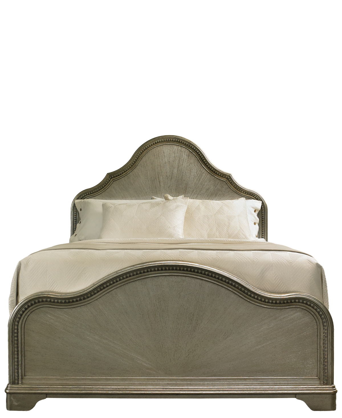 Margaux Queen Wood Panel Bed - Sterling