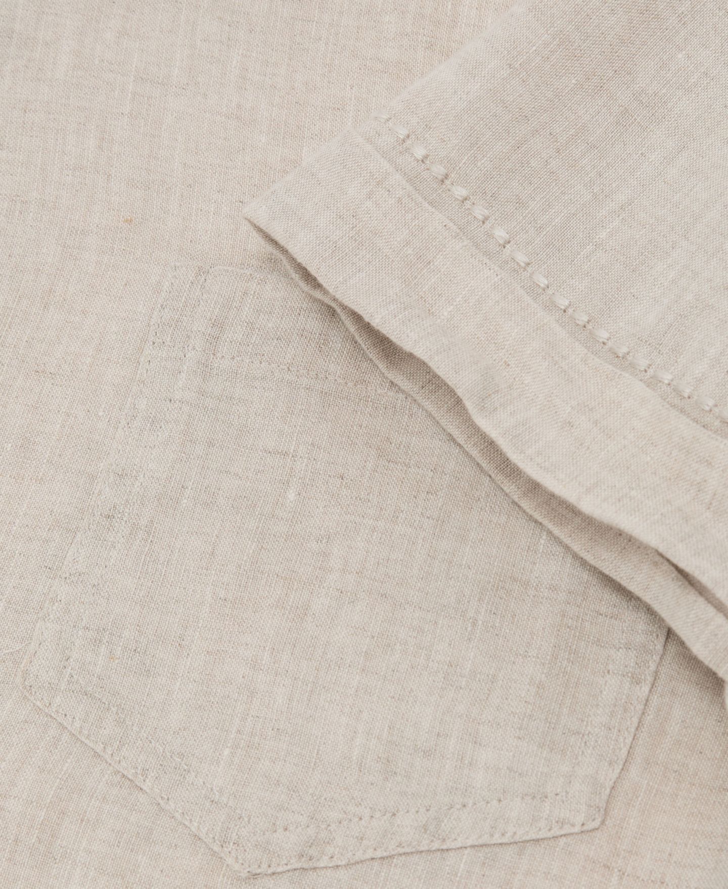 Женская футболка REISS Tamara Short-Sleeve Crewneck Patch Pocket Linen, цвет: Бежевый — фото 5