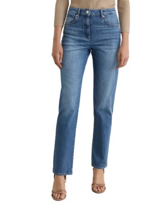Women's Aubrey High-Waisted Straight-Leg Jeans