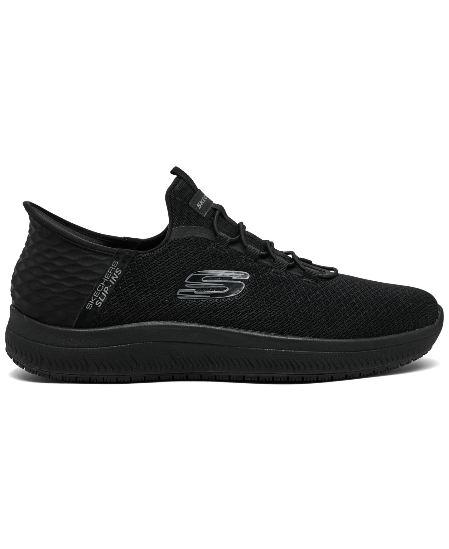 Мужские слипоны Skechers Colsin нескользящие, цвет: Чёрный — фото 2