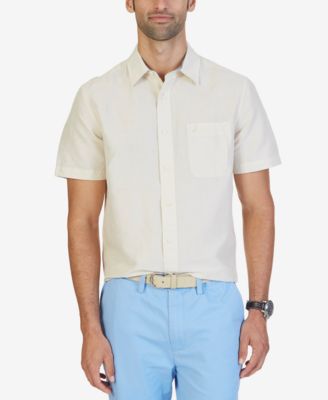 Nautica - Men's Classic-Fit Ramie Shirt