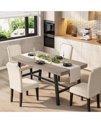 55" Sturdy Kitchen Table, Writing Dining Table