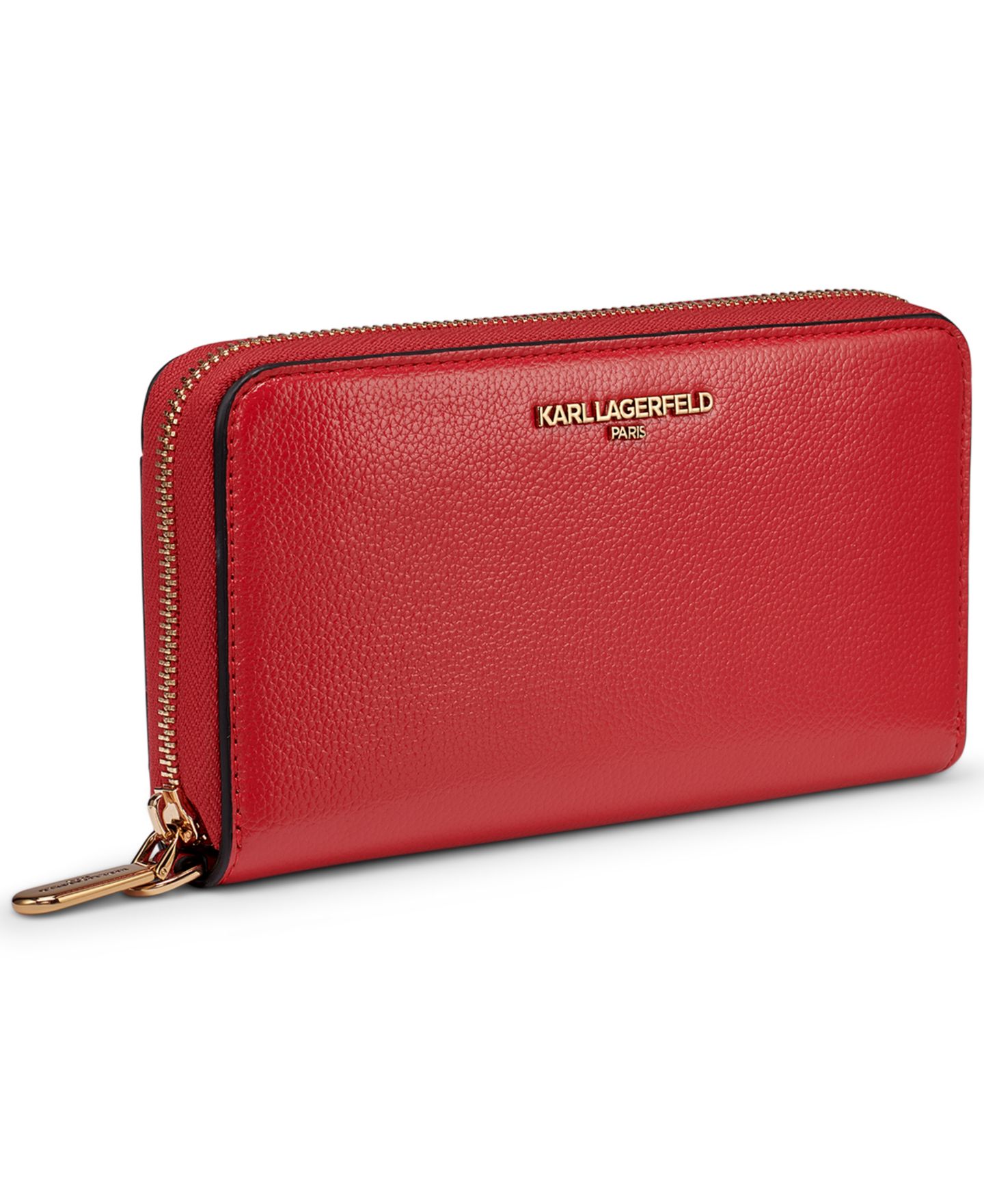 Женский кошелёк KARL LAGERFELD PARIS Maybelle Zip Around Wristlet, цвет: Красный — фото 4