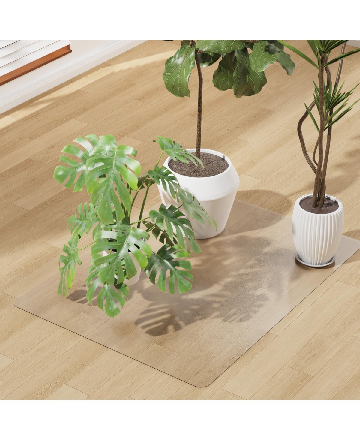 Lowking Pvc Floor Protector Mat Non Slip Easy Clean Hard Use