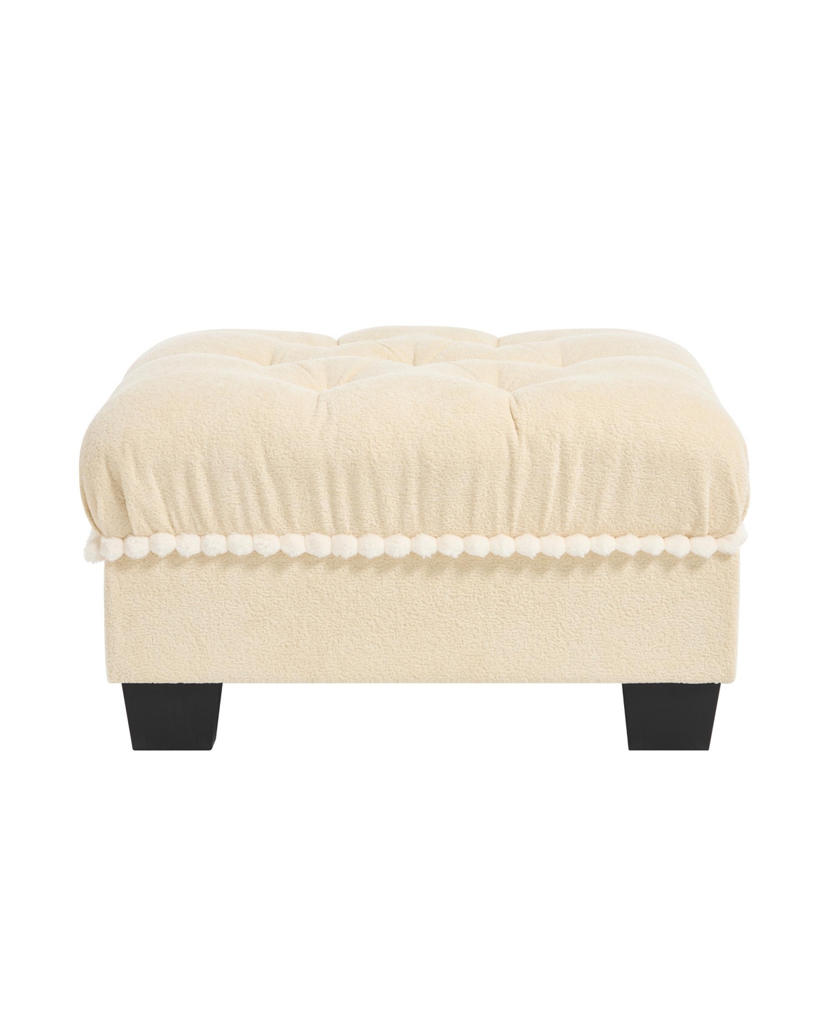 sumyeg Chenille Fabric Ottoman Footstool