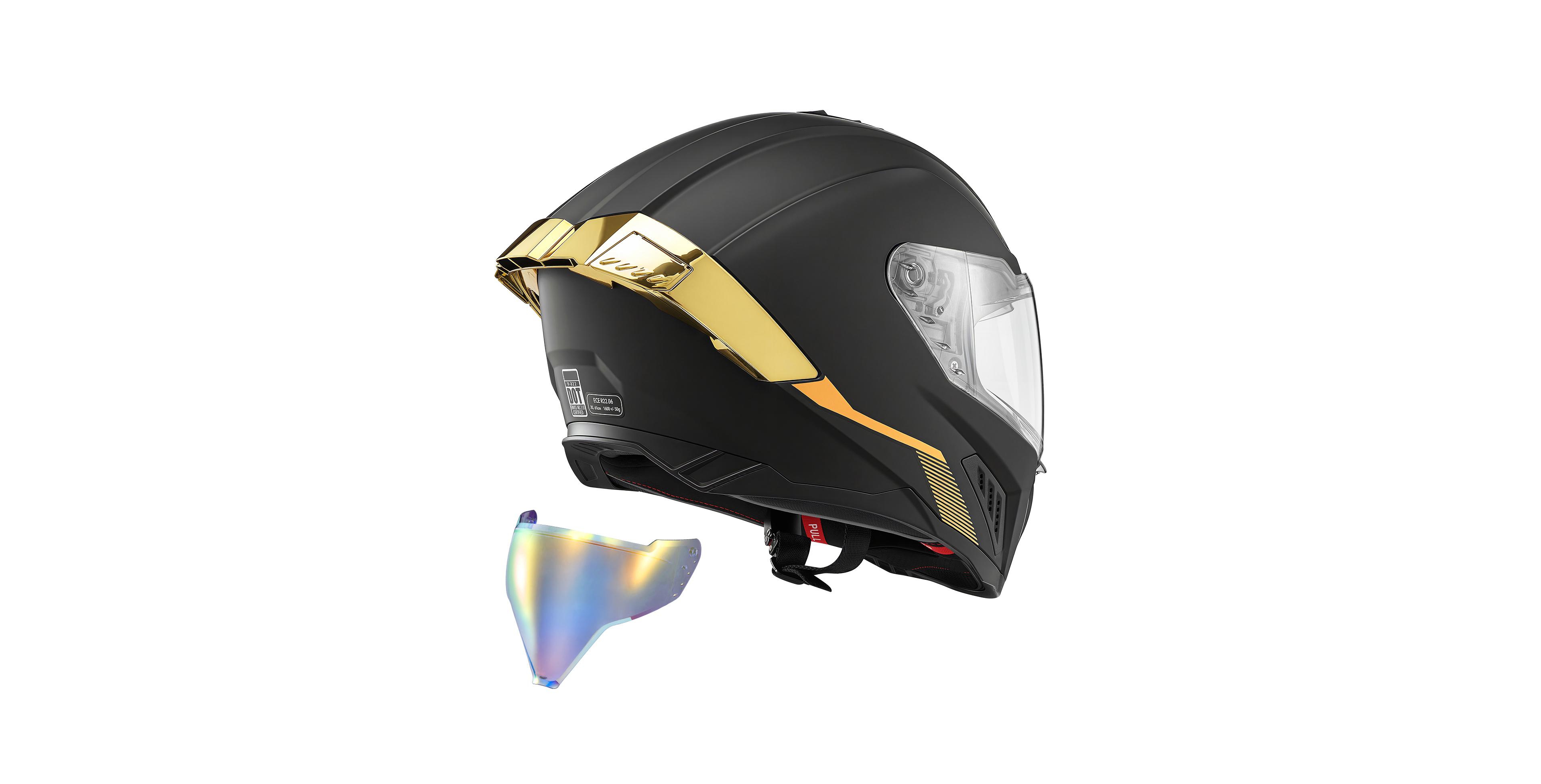 Hongge Xl Full Face Motorcycle Helmet with Dual Visor System