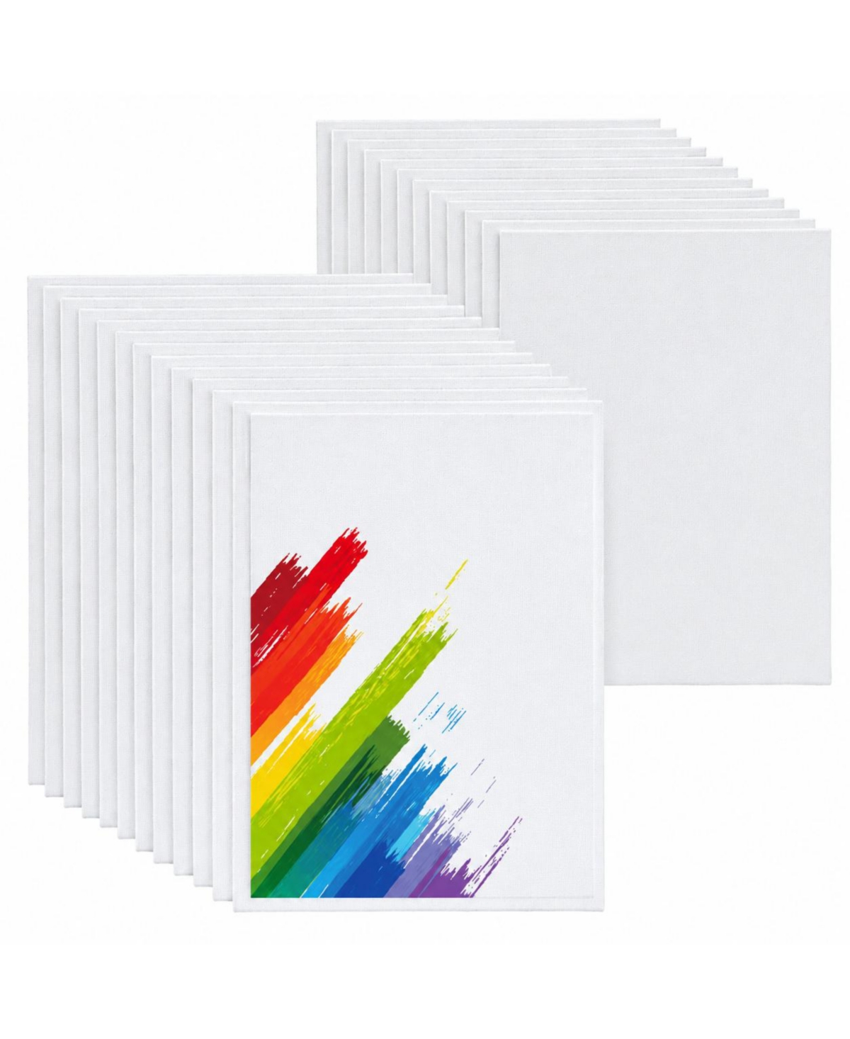 Lowking 24 Pack Blank Painting Canvas Boards Gesso Primed Art Supplies for Artists Students