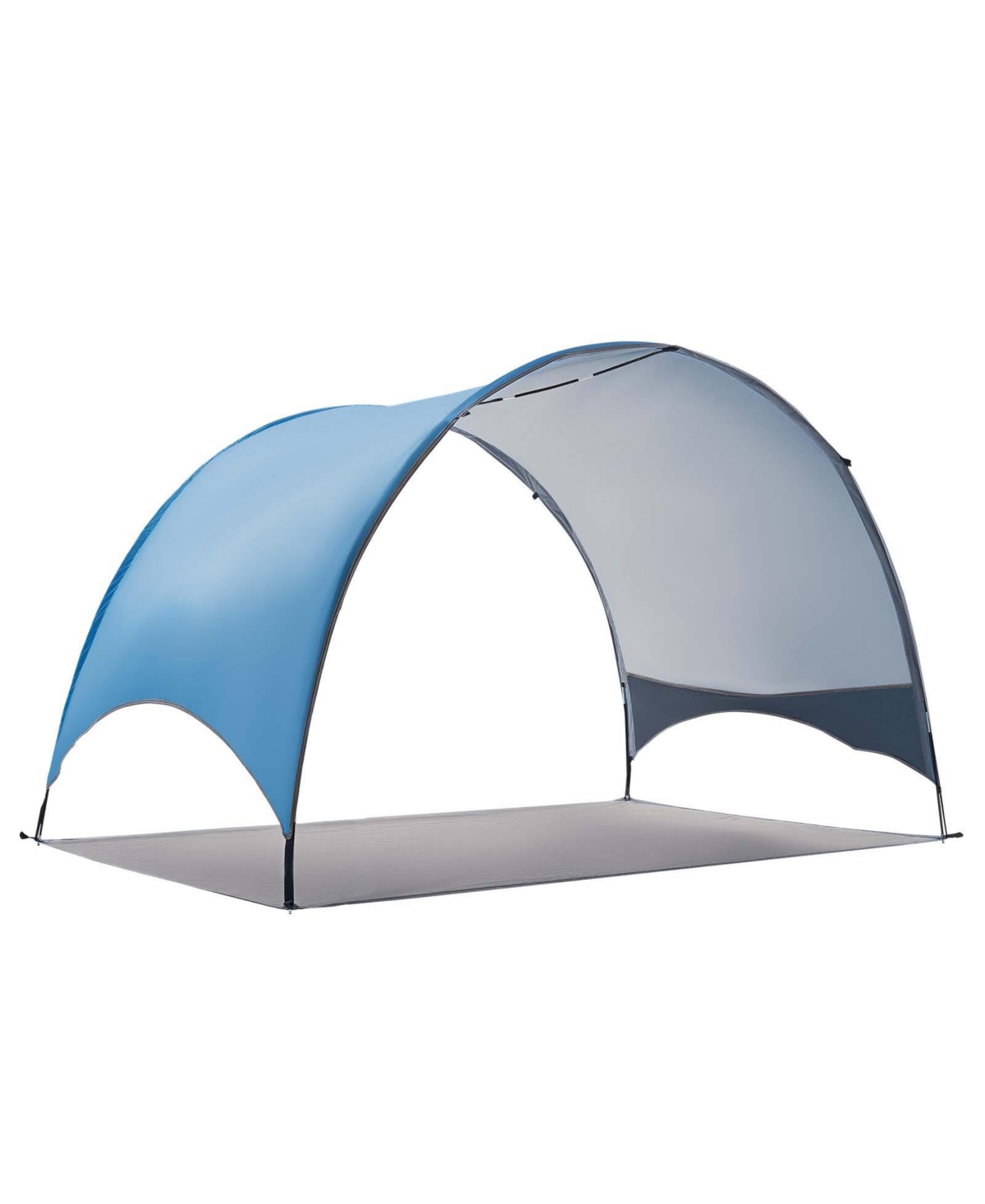 Sugift 3-Person Upf 50plus Portable Beach Tent Sun Shelter with Carrying Bag for Camping Fishing - Blue