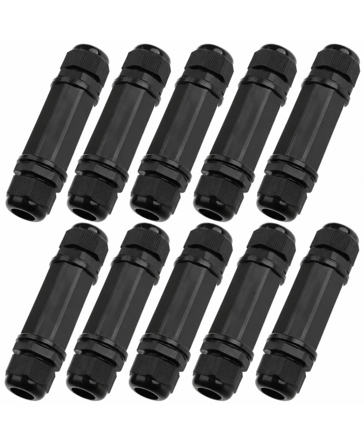 Lofree RJ45 Cat6 IP67 Waterproof Shielded Female-to-Female Coupler for Network Devices, 5-Pack