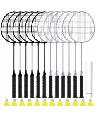 Lightweight Ferroalloy Badminton Set With Nylon Shuttlecocks For All Skill Levels