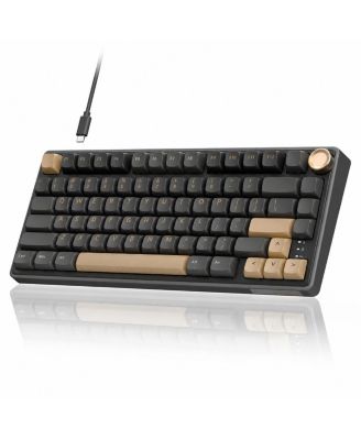 75% Gasket Mount Wired Hot-Swappable RGB Gaming Keyboard for PC