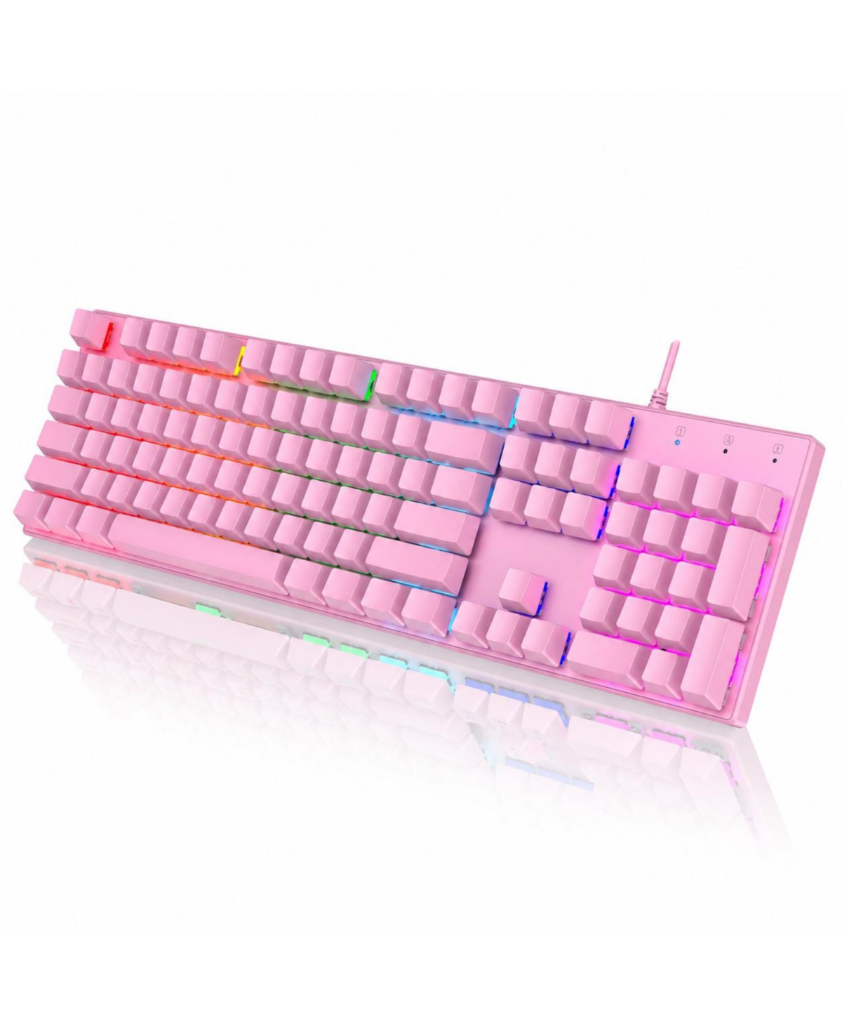 Lofree Wired Rgb Anti-Ghosting Mechanical Gaming Keyboard for Windows, Mac Os, Xbox - Pink