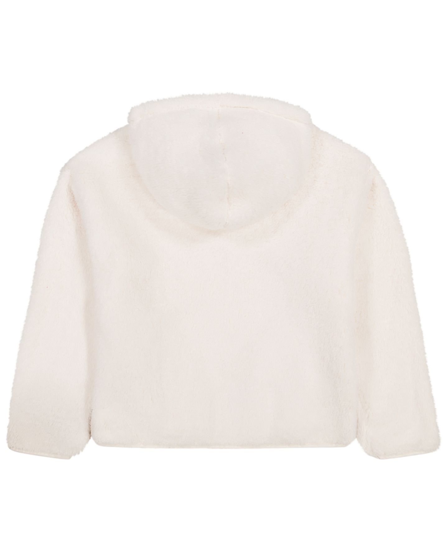 Худи Tommy Hilfiger Minky Faux Fur Hooded Drop-Shoulder для девочек, цвет: Розовый — фото 13