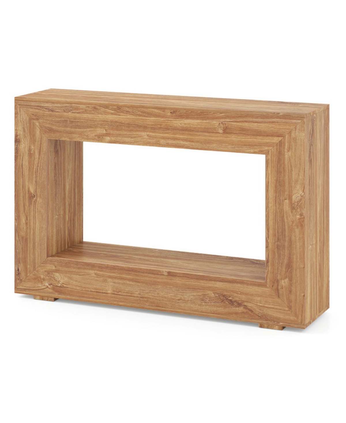 Gouun 47 in Farmhouse Console Table with Hidden Back Compartments