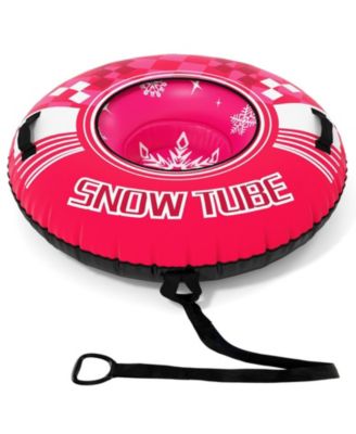 42 in Heavy-Duty Inflatable Snow Tube with Detachable Tow Strap