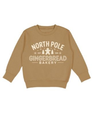 Baby Boys' North Pole Gingerbread Crewneck Sweatshirt