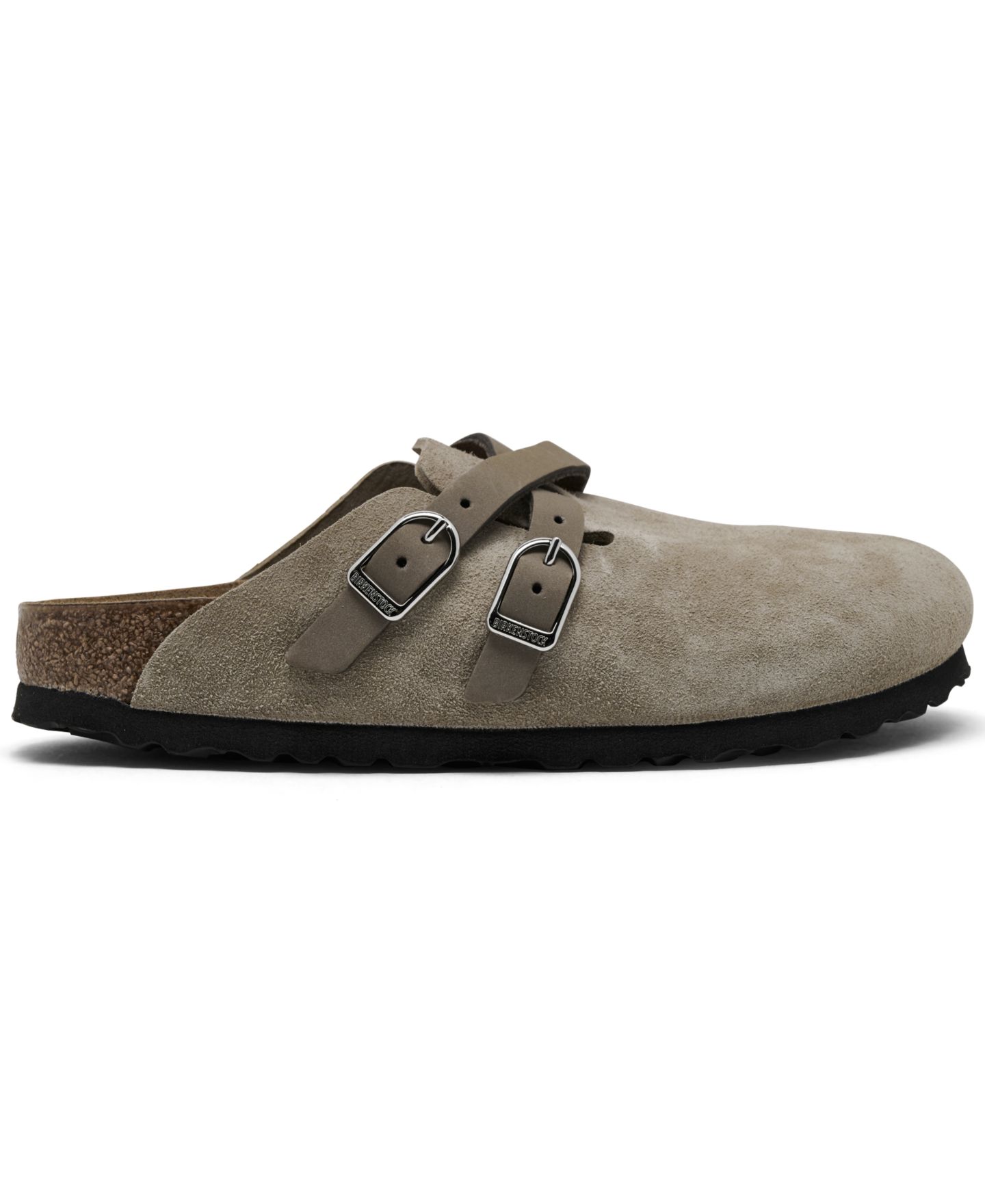 Женские замшевые сабо Birkenstock Blair, Finish Line, цвет: Серо-коричневый — фото 2