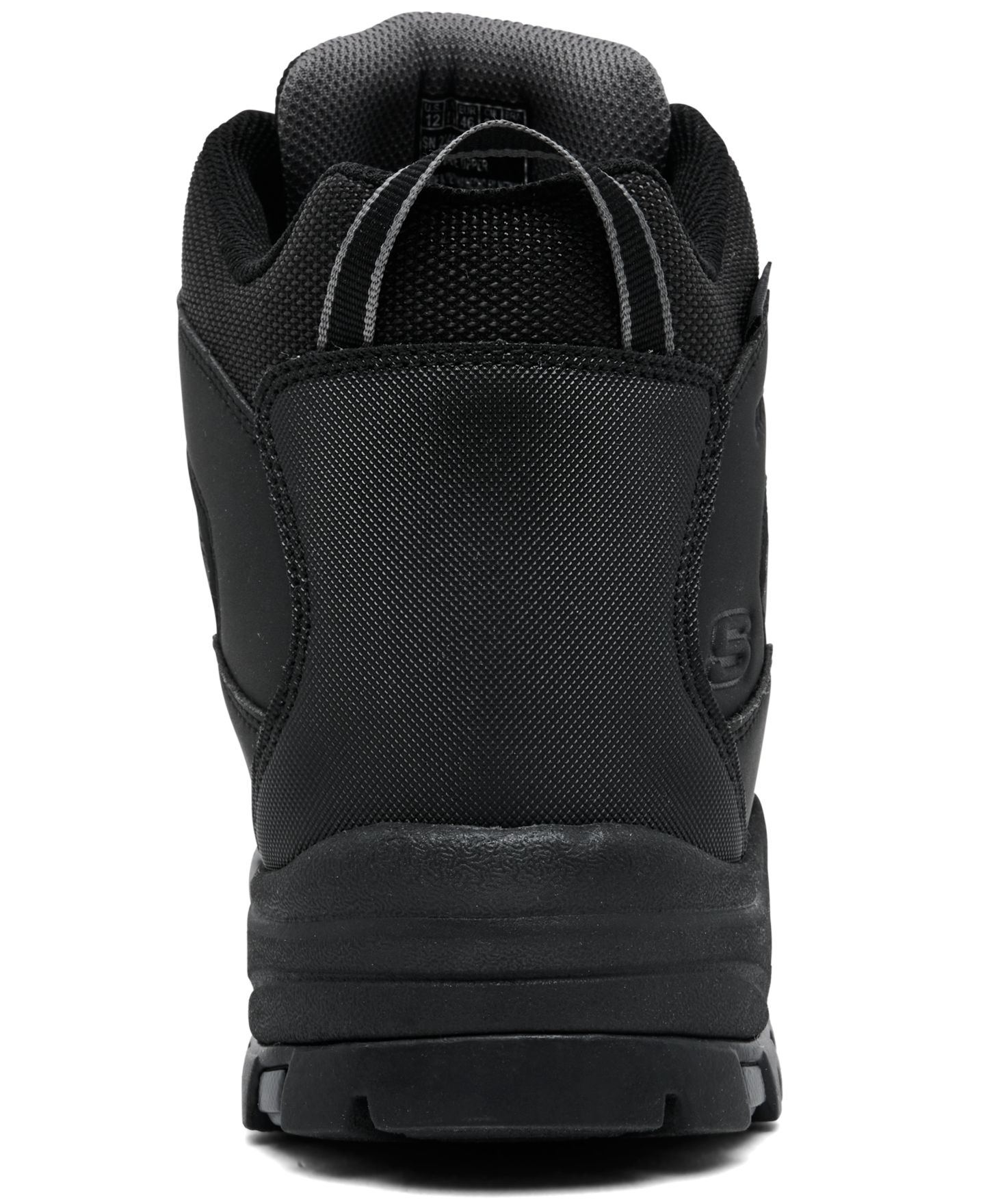 Мужские походные ботинки Skechers Relaxed Fit: Relment - Daggett, цвет: Чёрный — фото 4