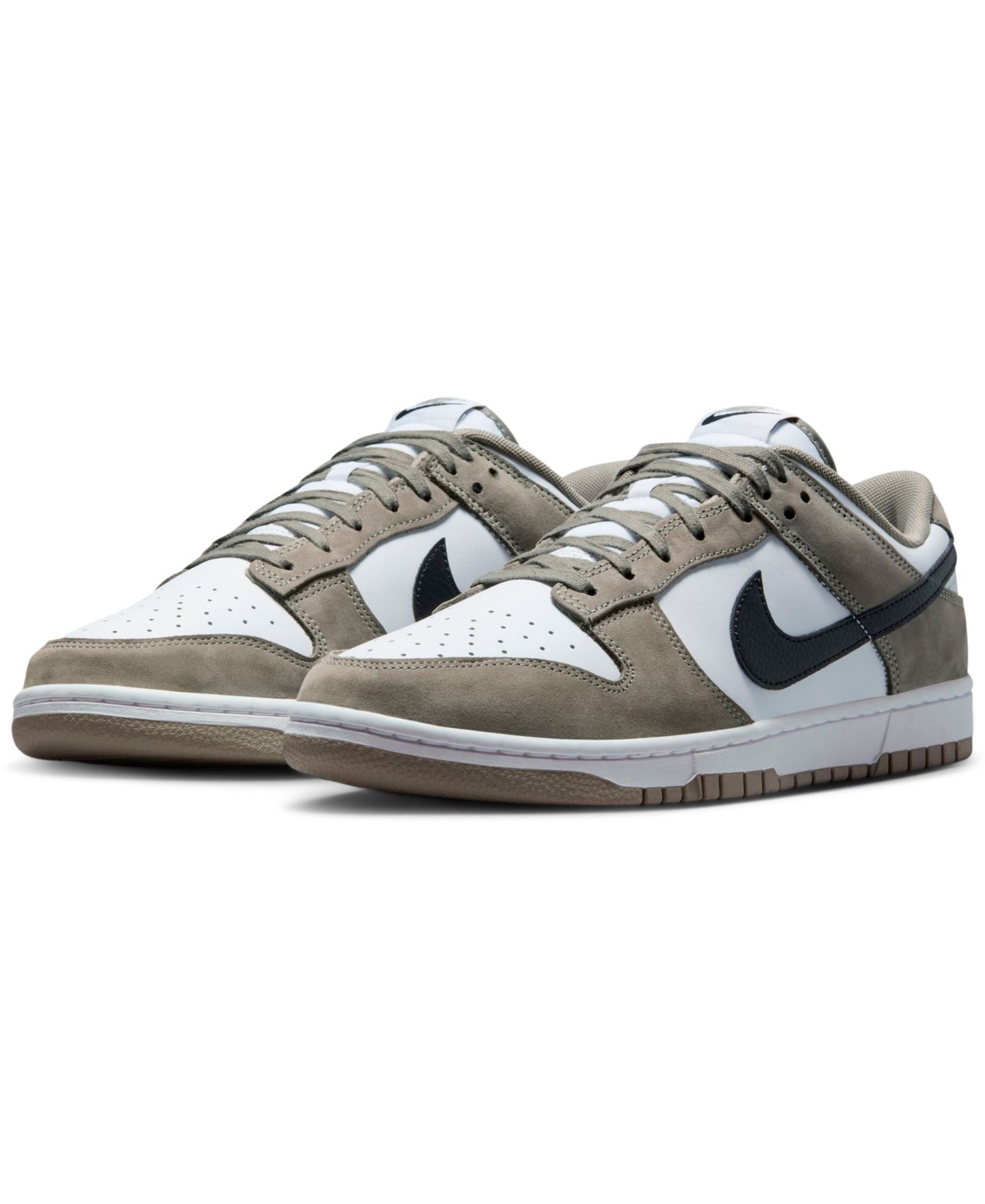 Кроссовки Nike Dunk Low Retro повседневные, цвет: Хаки / Чёрный — фото 1