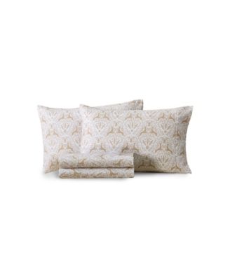 Printed Microfiber 4-Piece Sheet Set, Twin