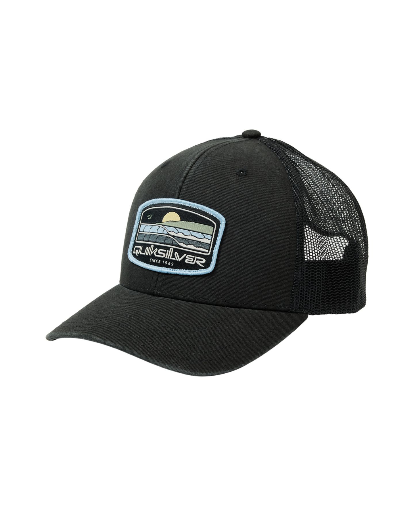 Мужская кепка Quiksilver Structured Trucker Hat, цвет: Чёрный — фото 1