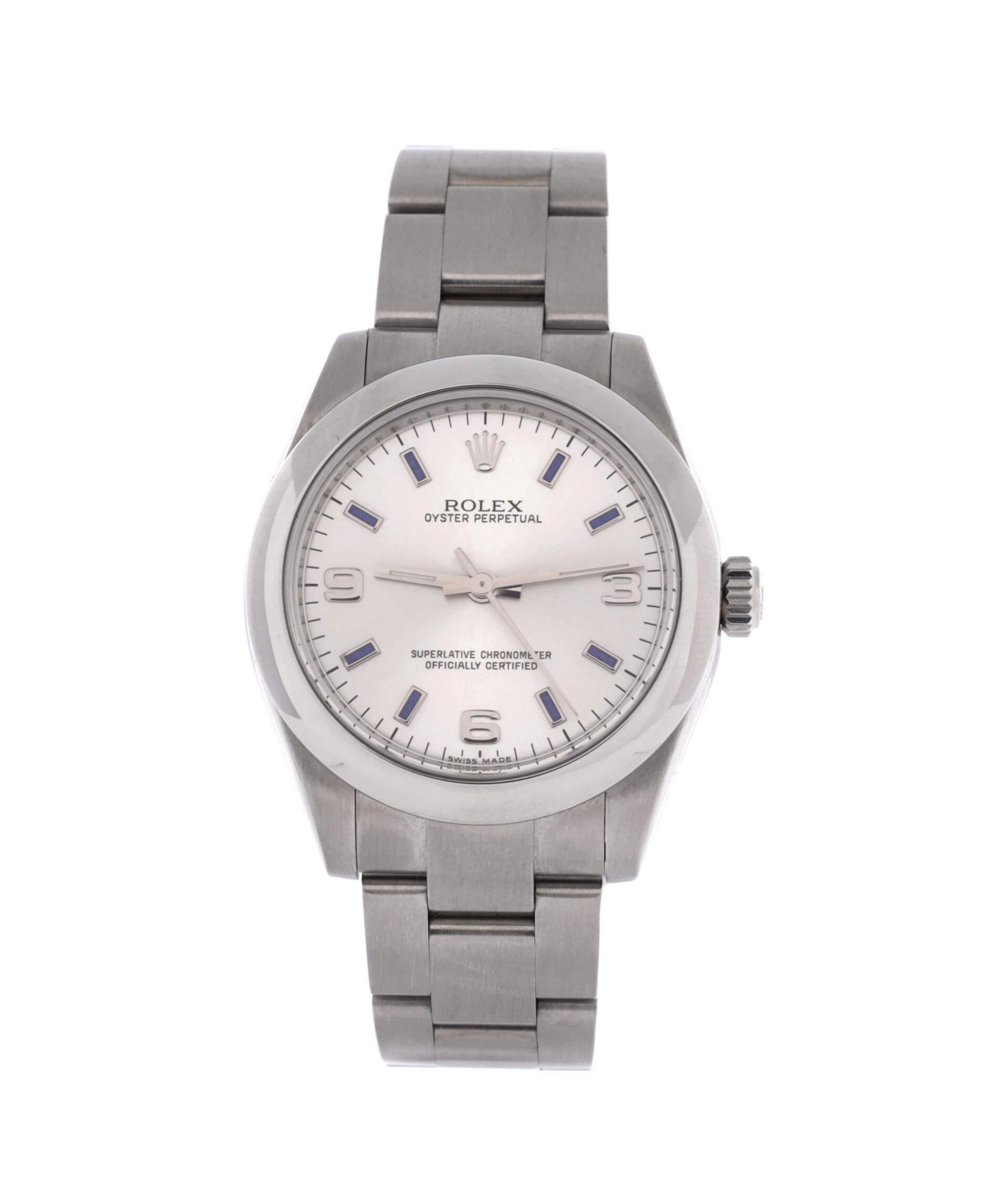 PreOwned Rolex Oyster Perpetual Automatic Watch in Stainless Steel 31mm  Dial color silver