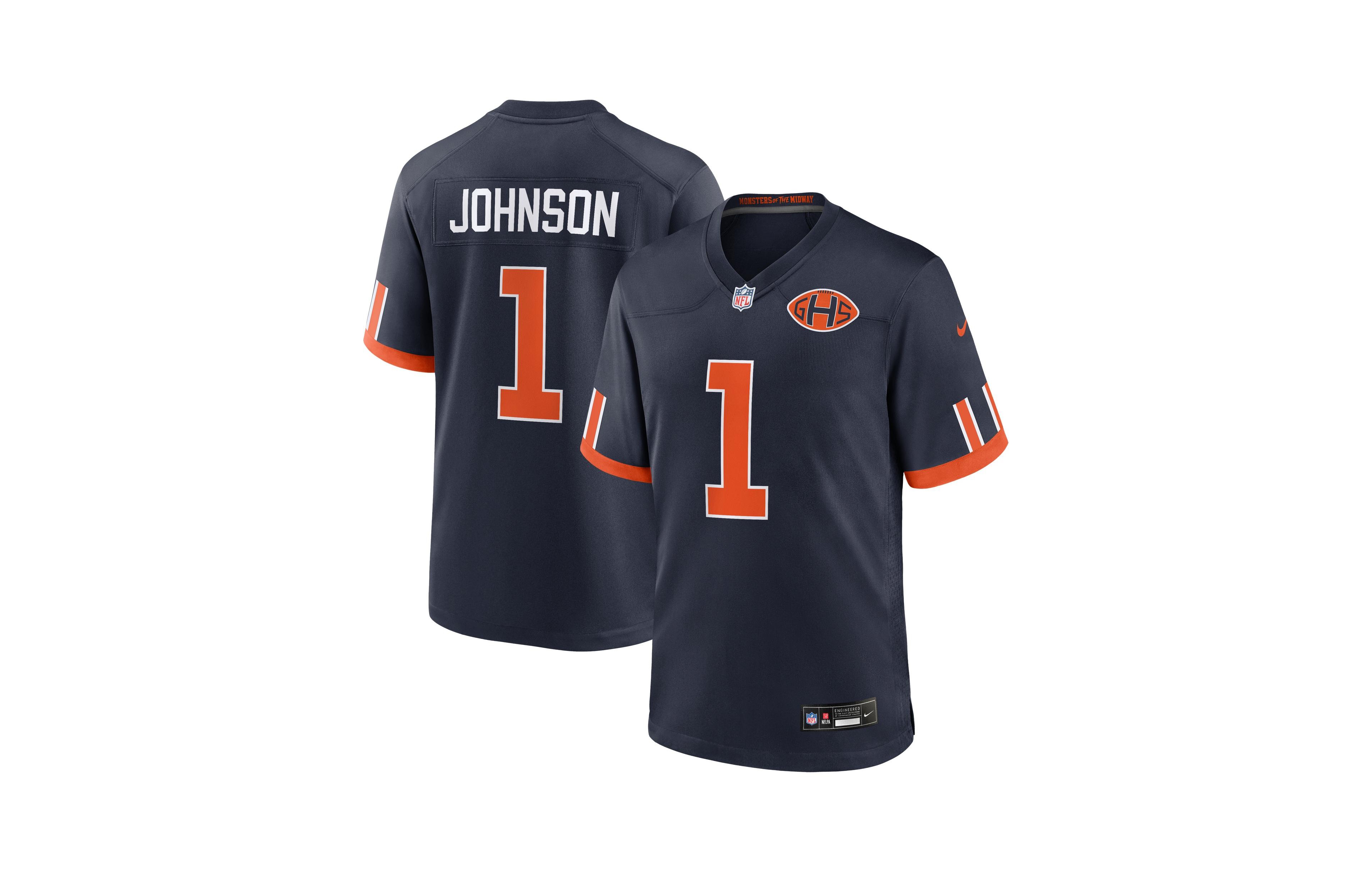Nike Men's Jaylon Johnson Navy Chicago Bears 2026 Rivalries Collection Game Jersey