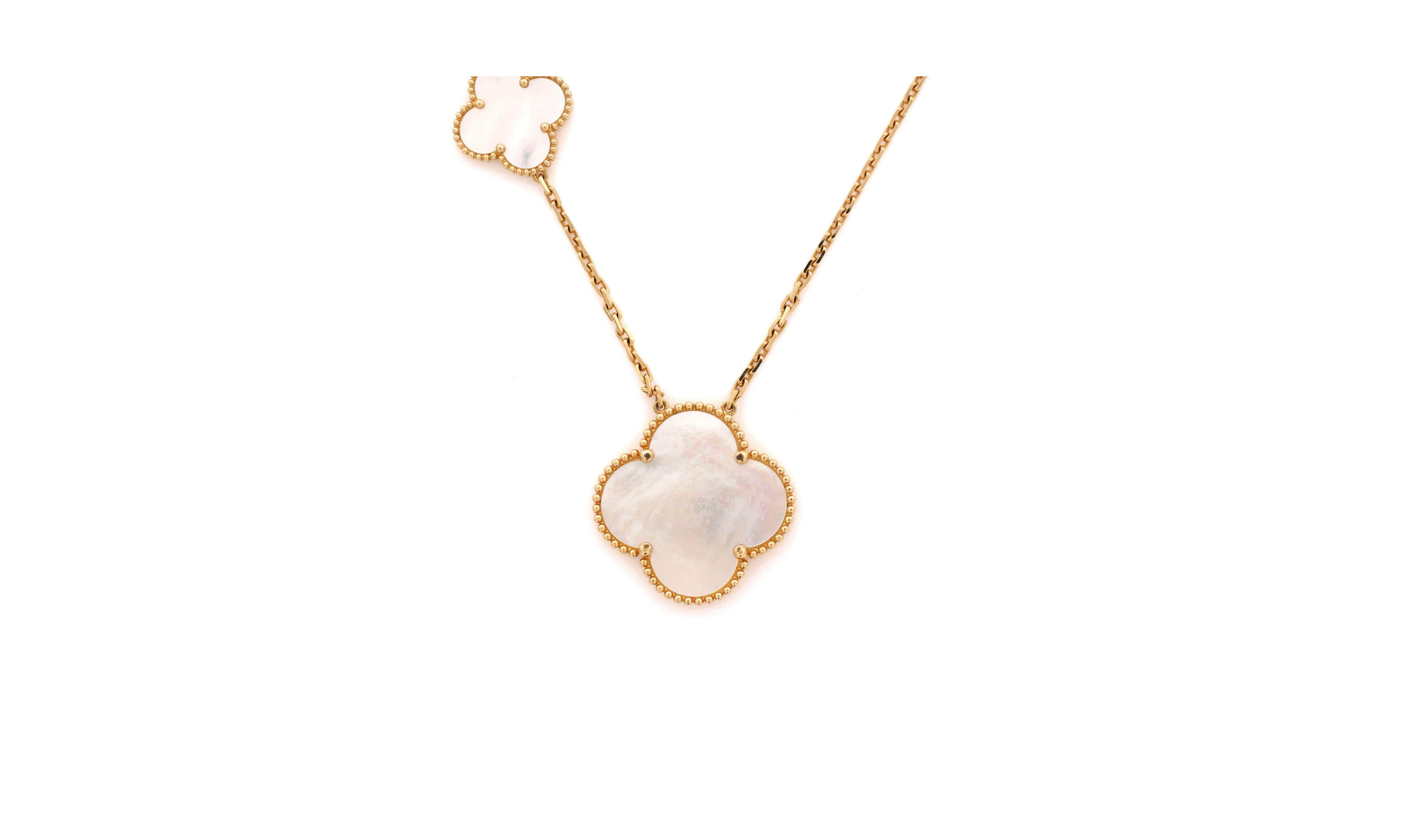 Pre-Owned Van Cleef and Arpels Magic Alhambra 11 Motifs Long Necklace