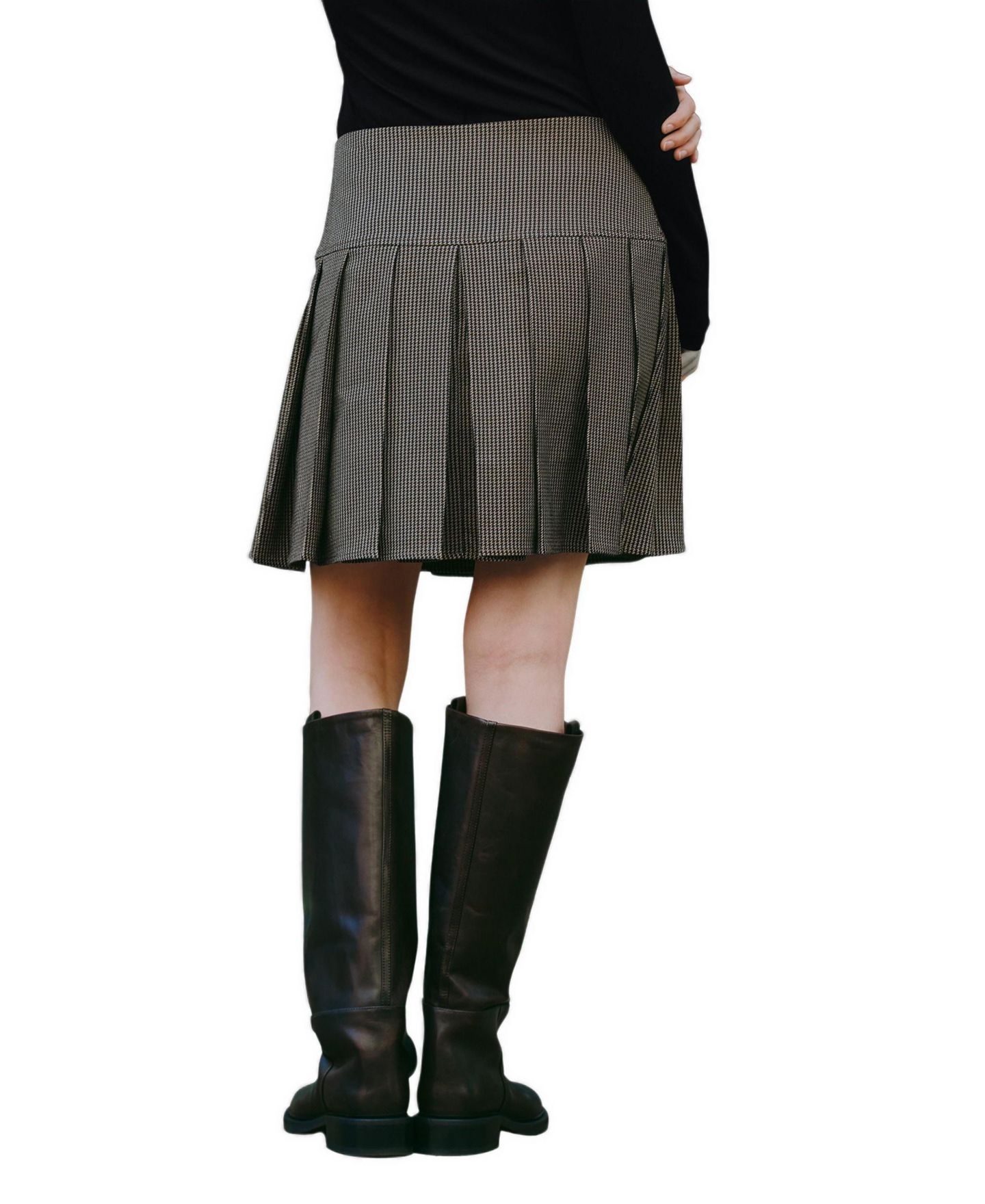 Женская юбка Albaray Pleated Mini, цвет: Коричневый — фото 2