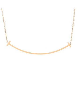Pre-Owned Tiffany and Co T Smile Pendant Necklace