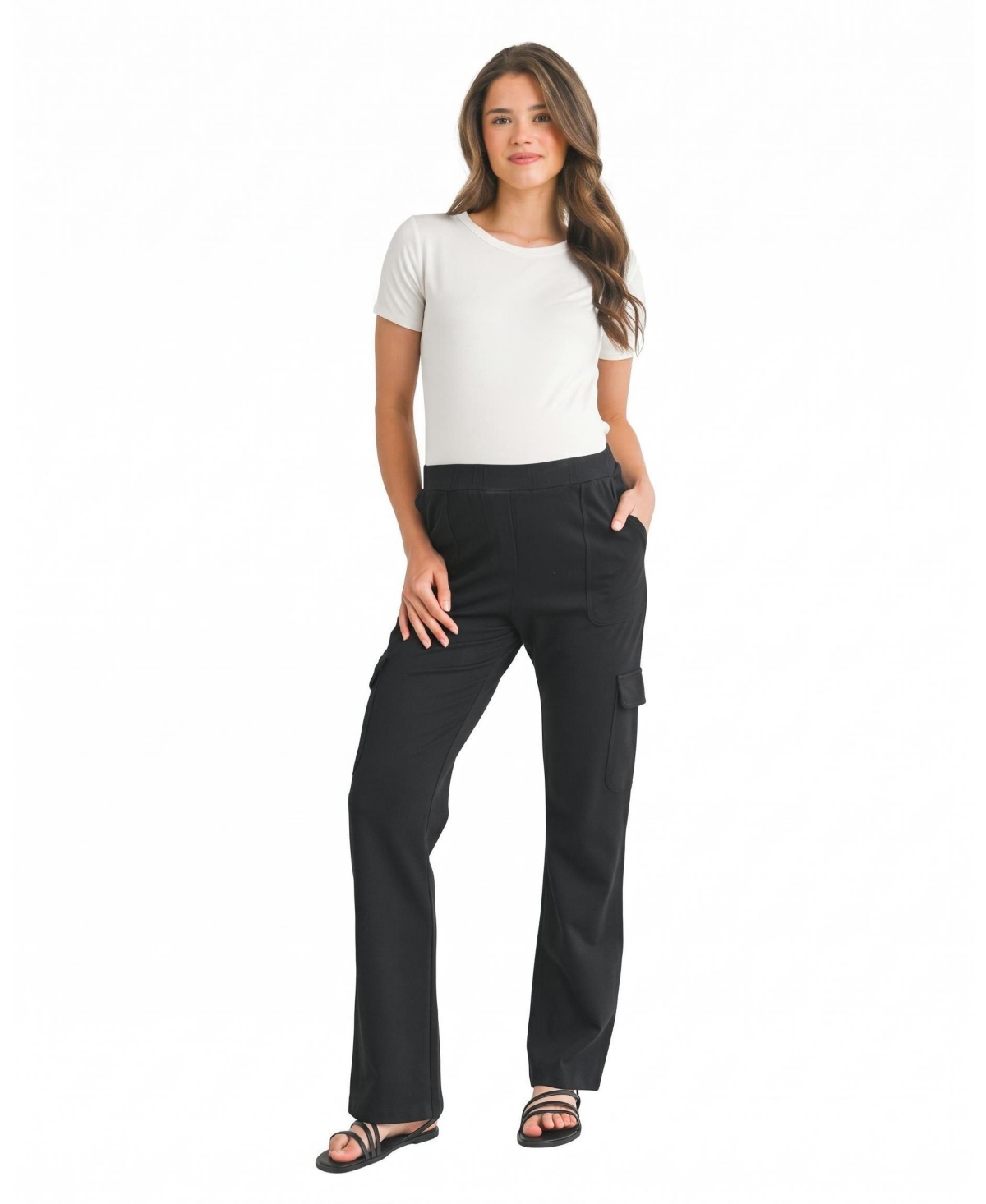 Hello Miz Women's Straight-Leg Cargo Pants