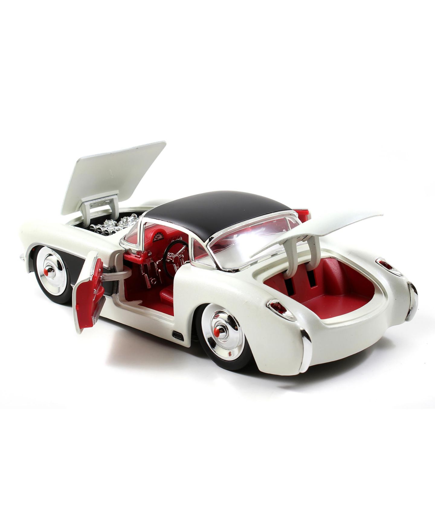Детская игрушка Jada 1:24 Scale Bigtime Muscle 1957 Chevrolet Corvette Officially Licensed Diecast Model Car — фото 7