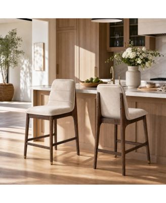 Clyde Mid-Century Counter Chair Set of 2
