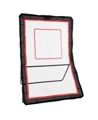 5x7 Ft Adjustable Angle Sports Rebounder Net with Target Strip