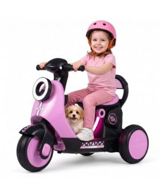 6V Battery Powered Ride-On Motorcycle with LED Headlight & Light-Up Deck, 66 lb. Capacity, Ages 3-5