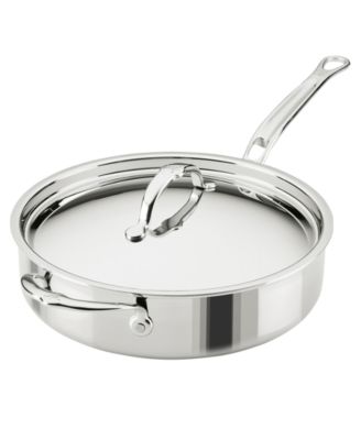 ProBond&reg; Luxe 3.5-Quart Professional Clad Stainless Steel Saut&eacute; Pan with Lid