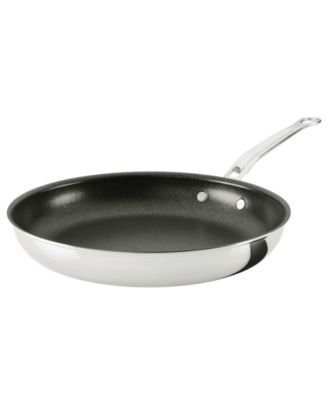 ProBond&reg; Luxe 12.5" Professional Clad Stainless Steel Skillet with TITUM Nonstick