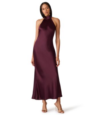 Juniors' Lara Satin Maxi Dress