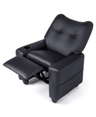 Kids Recliner Chair with Cup Holder and Armrests for Playroom Ages 3 and Up