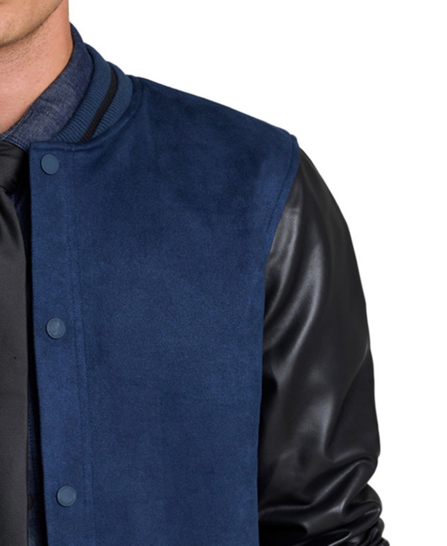 Мужская куртка Kenneth Cole Bomber Classic-Fit, цвет: Угольный — фото 5