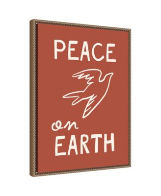Peace on Earth by Kikiandnim Framed Canvas Wall Art Print