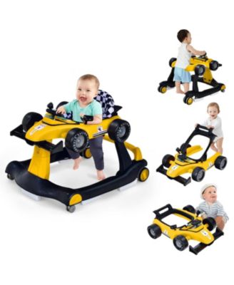 Toddler 4-in-1 Foldable Activity Push Walker with Adjustable Height