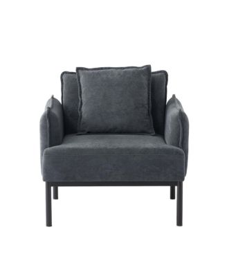 Accent Chair with Pillow, Modern Lounge Chair