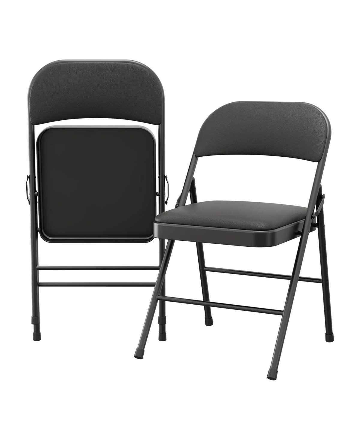 gaomon Comfortable Padded Folding Chair Set of 2- Sturdy Steel Frame, Padded Cushion