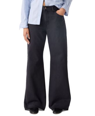 Premium  Women's Mid-Rise Loose Bootcut Jeans