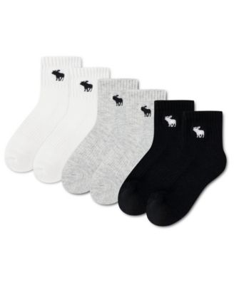 Boys' and Girls' Neutral Ankle Socks, 6-Pack