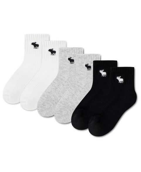 Носки для детей, низкие, 6 шт. — abercrombie kids, цвет: Разноцветный